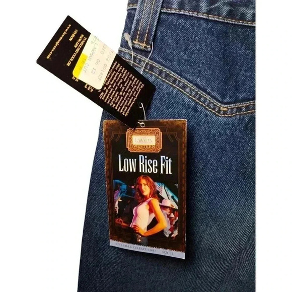 Vintage Lawman Jeans Womens 13 Stonewash Slim Fit Denim Low Rise Western - Picture 5 of 11